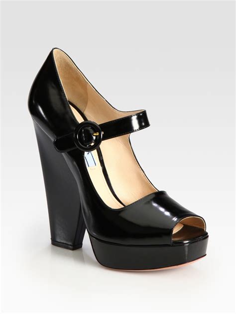 prada leather heels